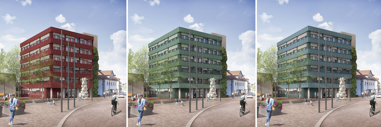 Visualisierungen Farbauswahl Rathaus